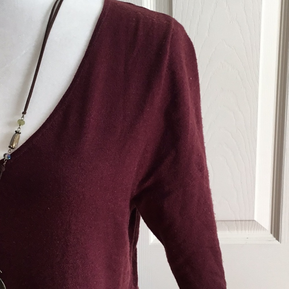 NWOT Carmen Burgundy sweater dress - Picture 4 of 8